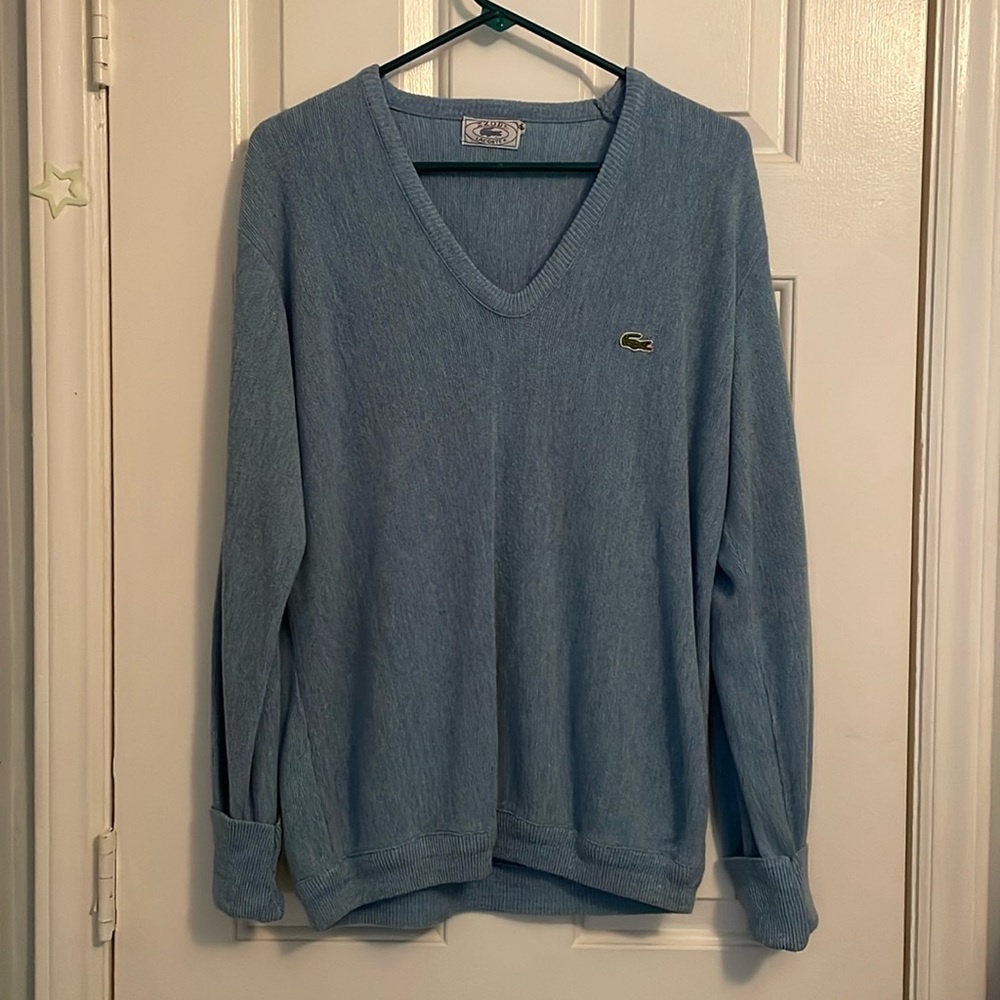 Vintage V Neck Lacoste Sweater